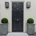 London Box Wall Light Weathered Zinc Wide