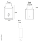 Blenheim Coach Lamp Matt Black Large