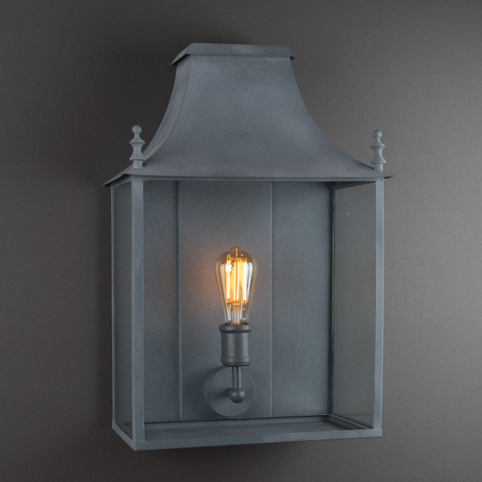 Blenheim Coach Lamp Weathered Zinc Large
