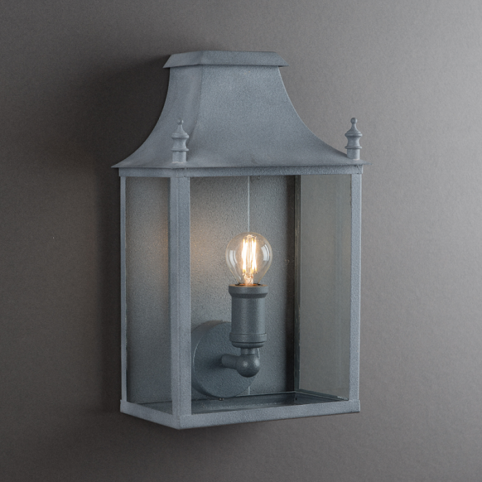 Blenheim Coach Lamp Weathered Zinc Small