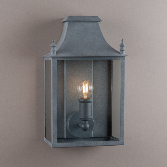 Blenheim Coach Lamp Weathered Zinc Small