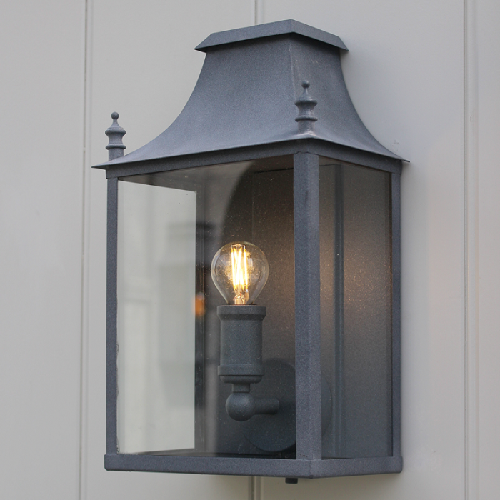 Blenheim Coach Lamp Weathered Zinc Small