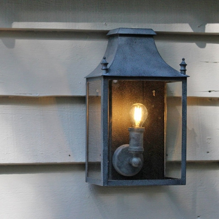 Blenheim Coach Lamp Weathered Zinc Small