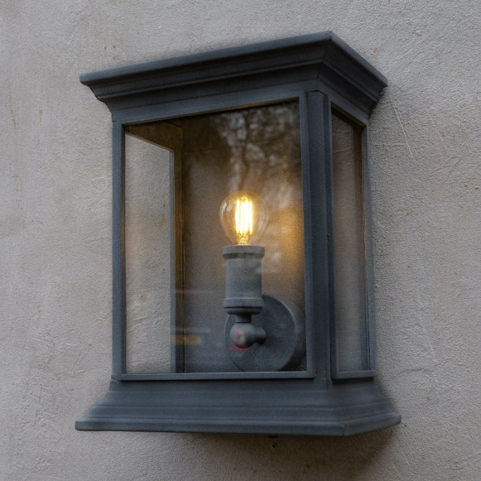 English Coach Lamp Matt Black