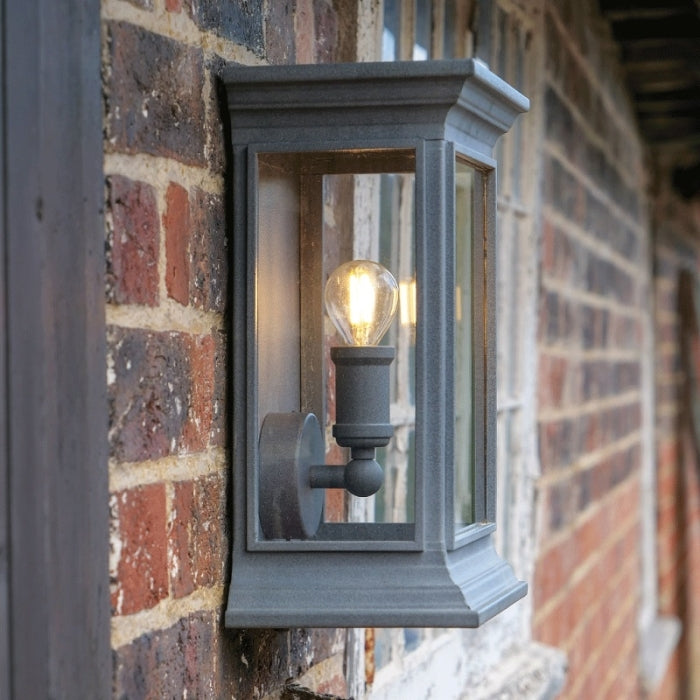 English Coach Lamp Weathered Zinc