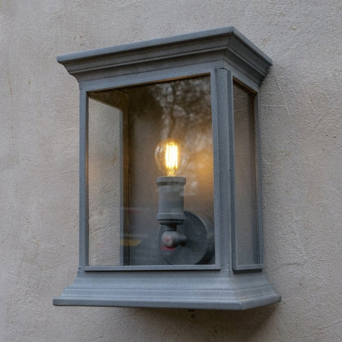English Coach Lamp Weathered Zinc
