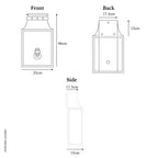 Bath Coach Lamp Matt Black Medium