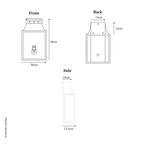 Bath Coach Lamp Matt Black Small