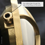 Circular Bulkhead Light With Legs 2029 Large by Foresti & Suardi