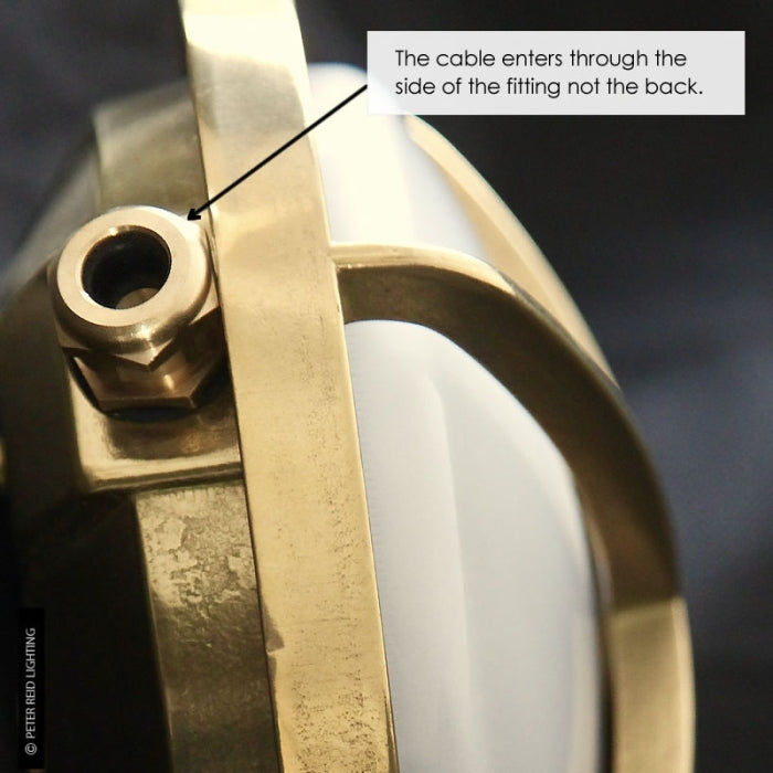 Oval Bulkhead Light With Eyelid 2434 Extra Large by Foresti & Suardi