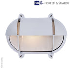 Oval Bulkhead Light With Eyelid 2434 Extra Large by Foresti & Suardi