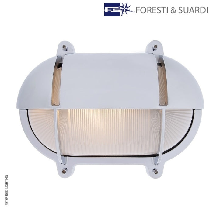 Oval Bulkhead Light With Eyelid 2434 Extra Large by Foresti & Suardi