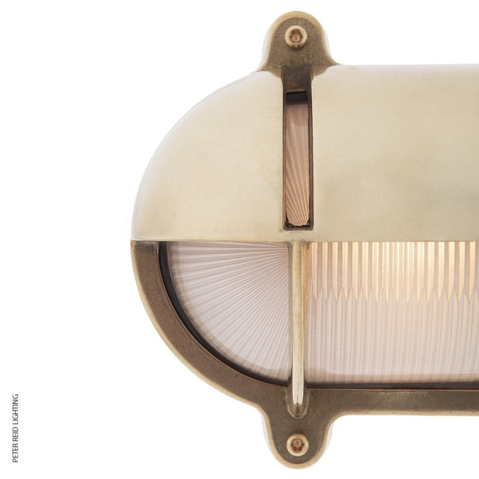 Oval Bulkhead Light With Eyelid 2435 Large by Foresti & Suardi