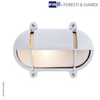 Oval Bulkhead Light With Eyelid 2435 Large by Foresti & Suardi