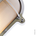 Oval Bulkhead Light With Eyelid 2435 Large by Foresti & Suardi