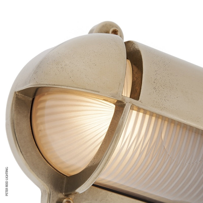 Oval Bulkhead Light With Eyelid 2435B Medium by Foresti & Suardi