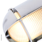 Oval Bulkhead Light With Eyelid 2435B Medium by Foresti & Suardi