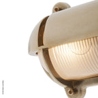 Oval Bulkhead Light With Eyelid 2436 Small by Foresti & Suardi