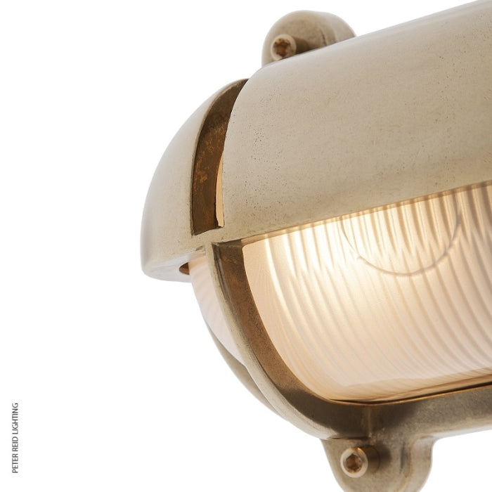 Oval Bulkhead Light With Eyelid 2436 Small by Foresti & Suardi
