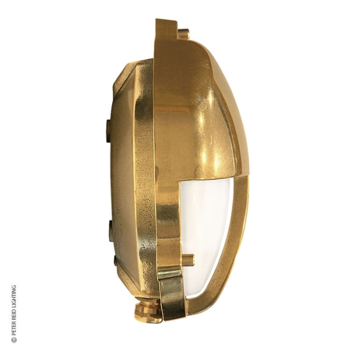Round Bulkhead Light With Eyelid 2428 Medium by Foresti & Suardi