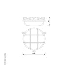 Round Bulkhead Light 2028 Medium by Foresti & Suardi