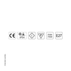 Circular Bulkhead Light With Legs 2030 Medium by Foresti & Suardi