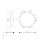 Circular Bulkhead Light With Legs 2136 by Foresti & Suardi