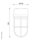 Ceiling / Wall Light With Guard 2296 by Foresti & Suardi