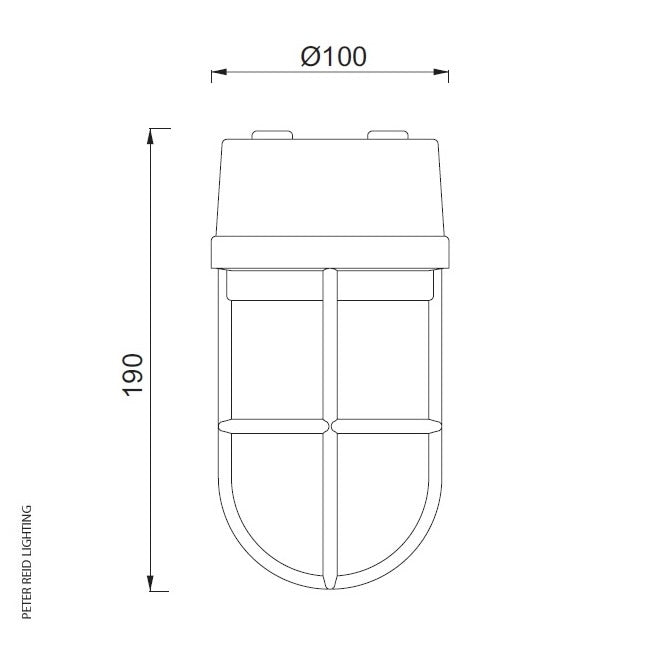 Ceiling / Wall Light With Guard 2296 by Foresti & Suardi