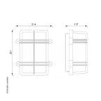 Rectangular Bulkhead Light 2373 by Foresti & Suardi
