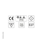 Rectangular Bulkhead Light 2373 by Foresti & Suardi