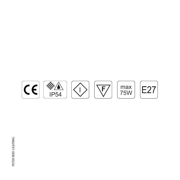 Round Eyelid Bulkhead Light With Legs 2429 Large by Foresti & Suardi