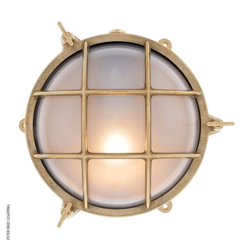 Circular Bulkhead Light With Legs 2029 Large by Foresti & Suardi