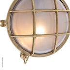 Circular Bulkhead Light With Legs 2029 Large by Foresti & Suardi