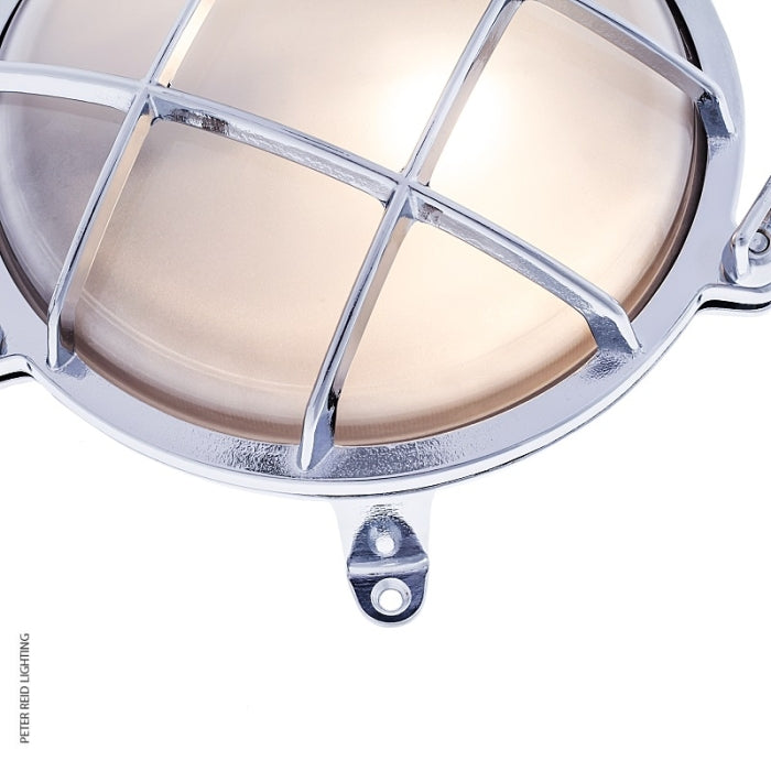 Circular Bulkhead Light With Legs 2029 Large by Foresti & Suardi