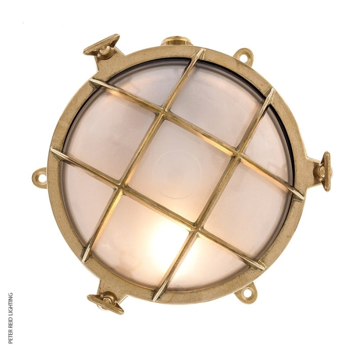 Circular Bulkhead Light With Legs 2030 Medium by Foresti & Suardi