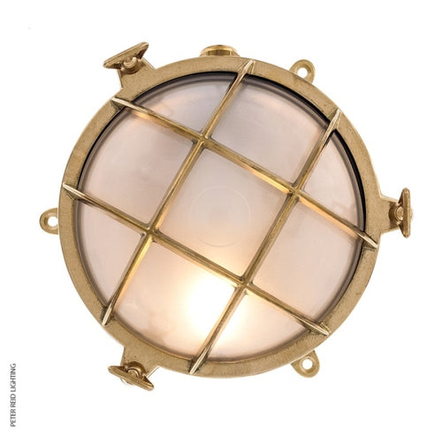 Circular Bulkhead Light With Legs 2030 Medium by Foresti & Suardi