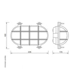 Oval Bulkhead Light 2035 Large by Foresti & Suardi