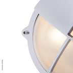 Round Bulkhead Light With Eyelid 2428 Medium by Foresti & Suardi
