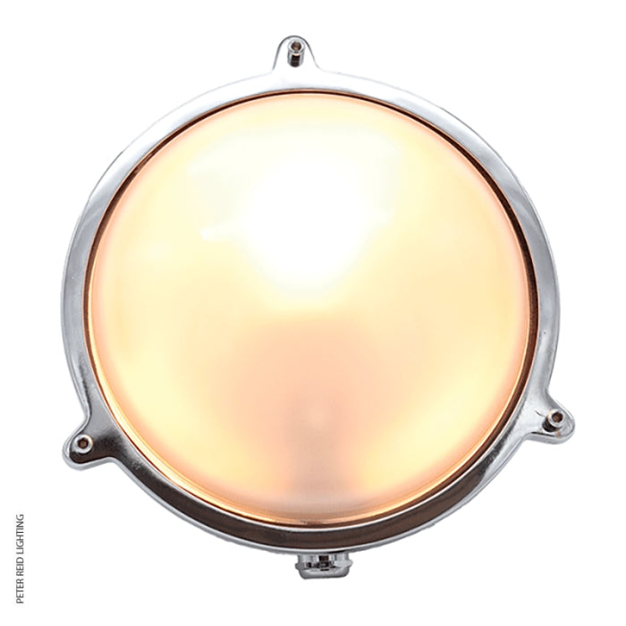 Large Round Bulkhead Light Without Guard 2027A by Foresti & Suardi
