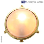 Large Round Bulkhead Light Without Guard 2027A by Foresti & Suardi
