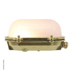 Medium Oval Bulkhead Light Without Guard 2035BA by Foresti & Suardi