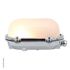 Medium Oval Bulkhead Light Without Guard 2035BA by Foresti & Suardi