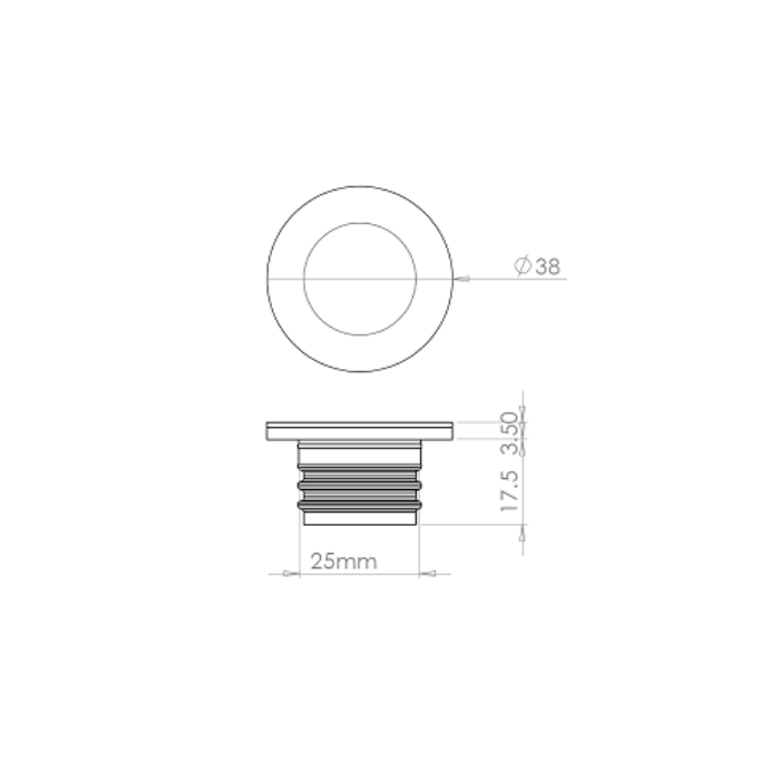 Hudson Halo Light Stainless Steel