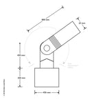 Hudson Single Wall Spot Light