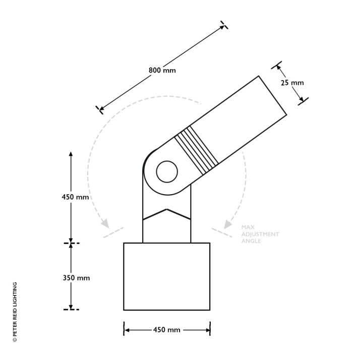 Hudson Single Wall Spot Light