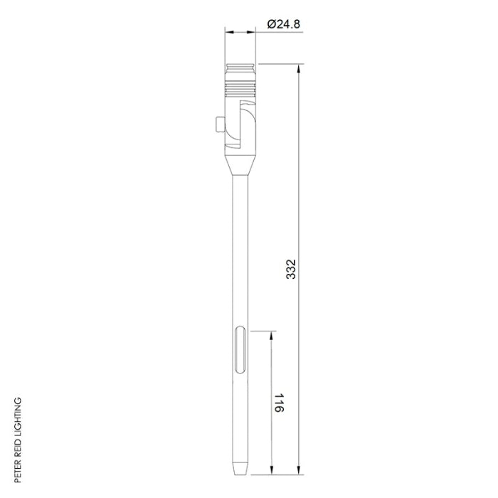 Hudson Spike Spot Light Micro Wide