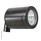 Hunza NPS Black outdoor spotlight on a white background