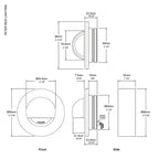 Hunza Lighting Step Light Solid Eyelid Surface Mount PURE LED