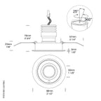 Hunza Lighting Tilting Eave Light 6 Watt PURE LED